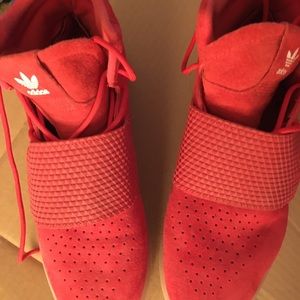 Addidas Scarlet red, suede